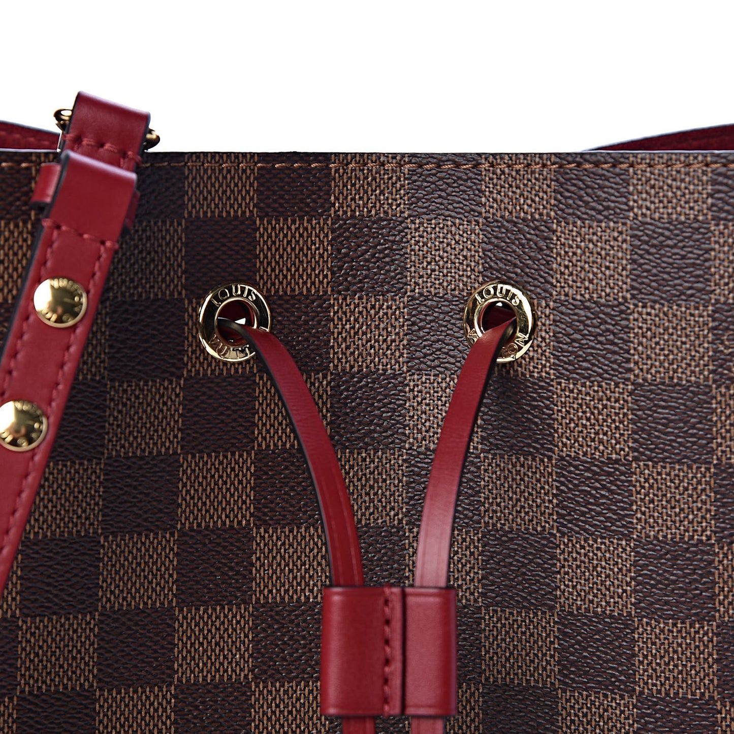 Damier Ebene Neonoe MM Cherry Berry