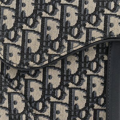 Christian Dior Oblique Saddle Bag Blue 8 of 12