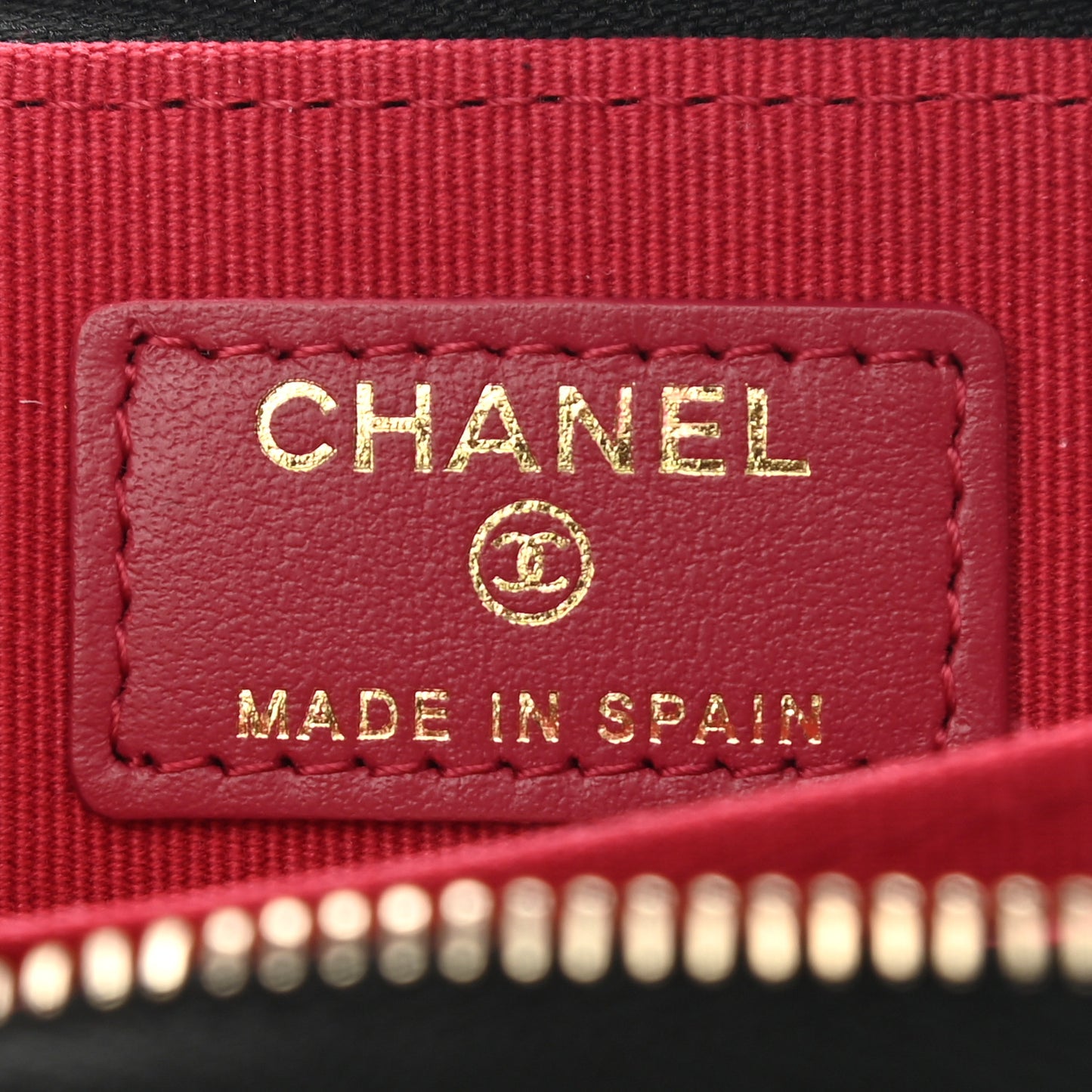 Lambskin Quilted Chanel 19 Zip Around Coin Purse Wallet Black