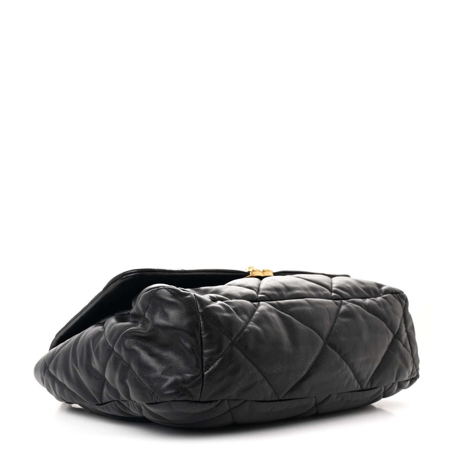 Chanel Lambskin Quilted Maxi Chanel 19 Flap Black 4 of 10