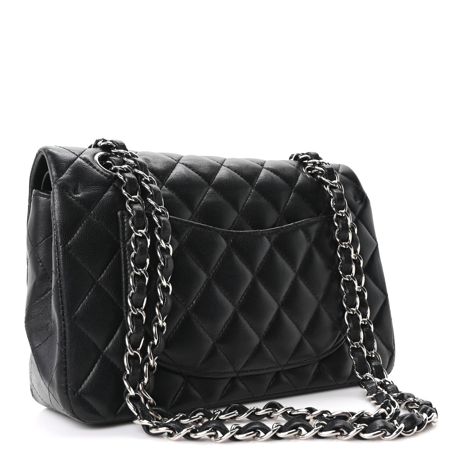 Chanel Lambskin Quilted Small Double Flap Black 3 of 10