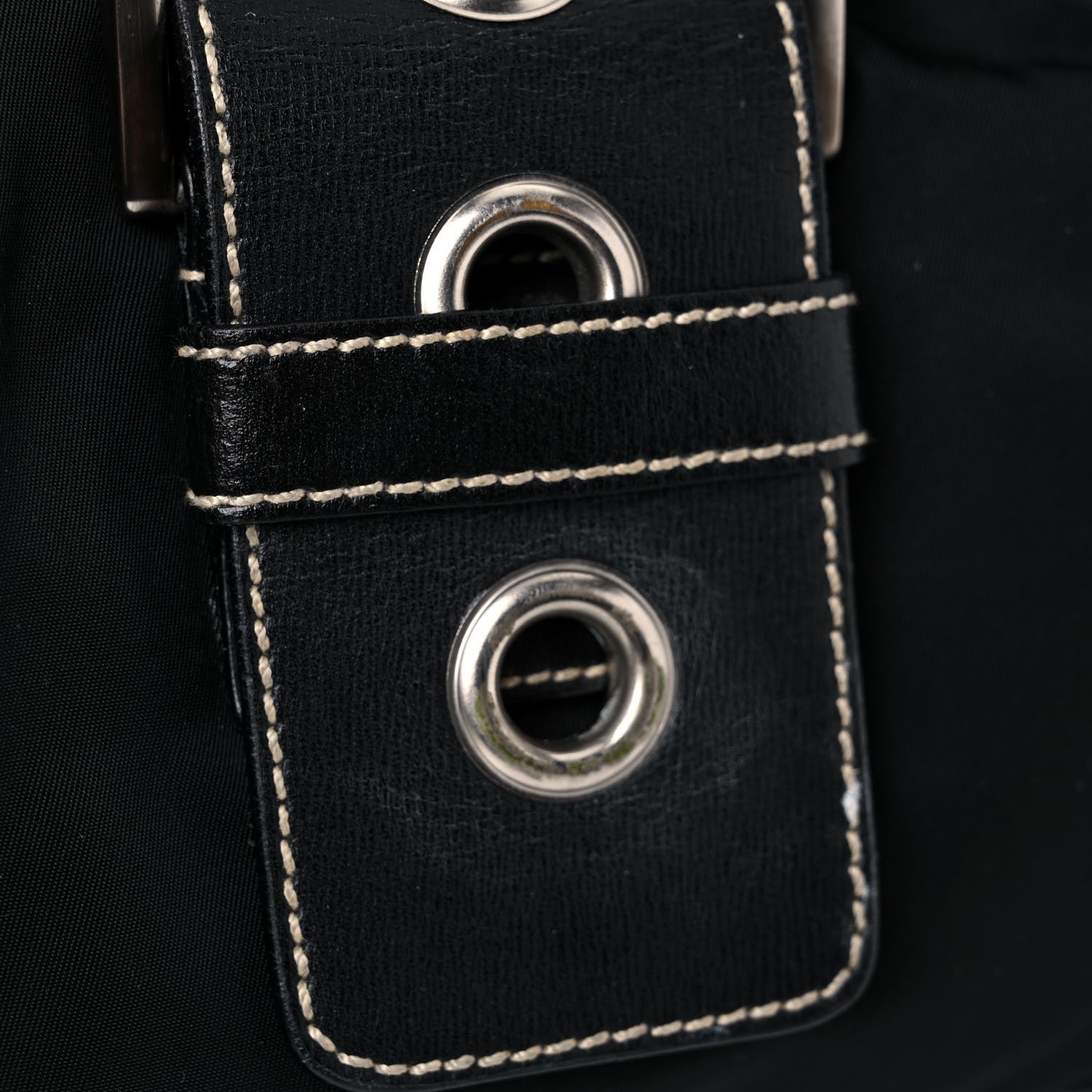 Prada Tessuto Nylon Moon Shoulder Bag Black 17 of 19