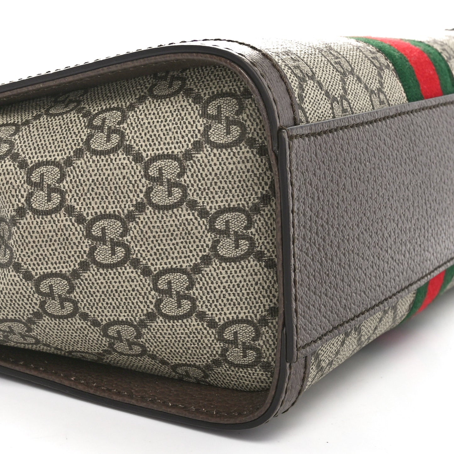 GG Supreme Monogram Small Ophidia Tote Bag Brown
