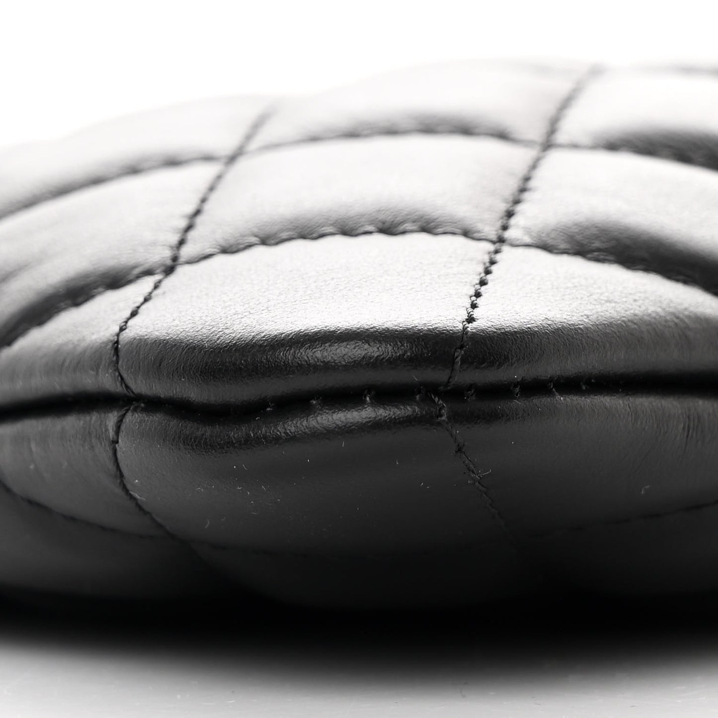 Lambskin Quilted Crossbody Bag Black