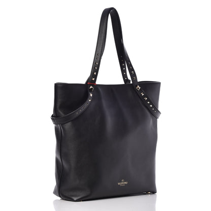 Valentino Garavani Vitello Lovestud Tote Black 3 of 12