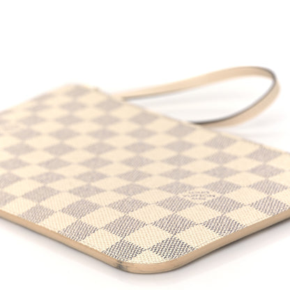 Louis Vuitton Damier Azur Neverfull MM GM Pochette Rose Ballerine 9 of 10