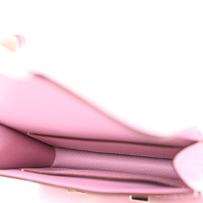 Hermes Epsom Constance Slim Wallet Mauve Sylvestre 6 of 7