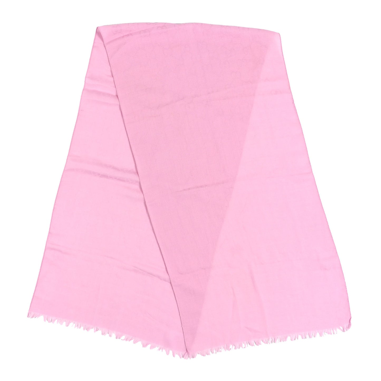 Wool Silk GG Monogram GGNat Scarf Rose