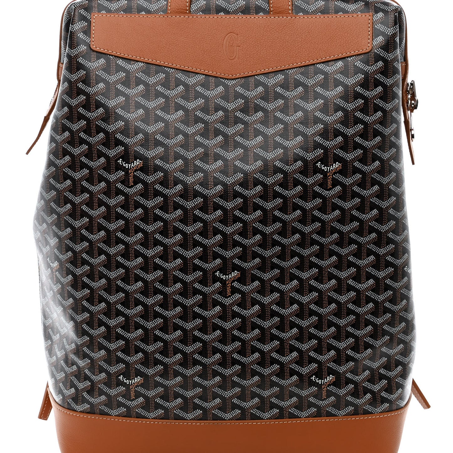 Goyardine Calfskin Cisalpin Backpack Black Gold