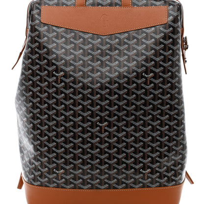 Goyard Goyardine Calfskin Cisalpin Backpack Black Gold 7 of 9