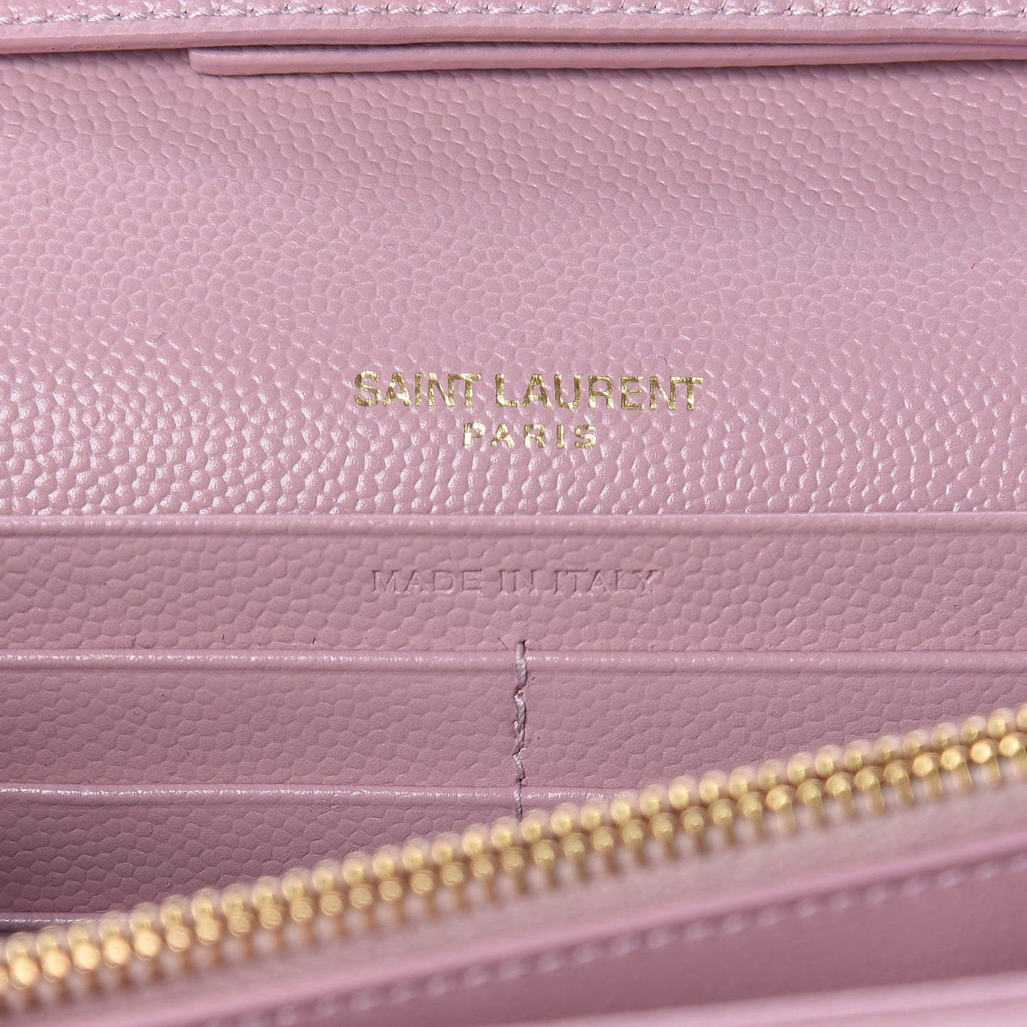 Grain De Poudre Matelasse Chevron Monogram Chain Wallet Tender Pink