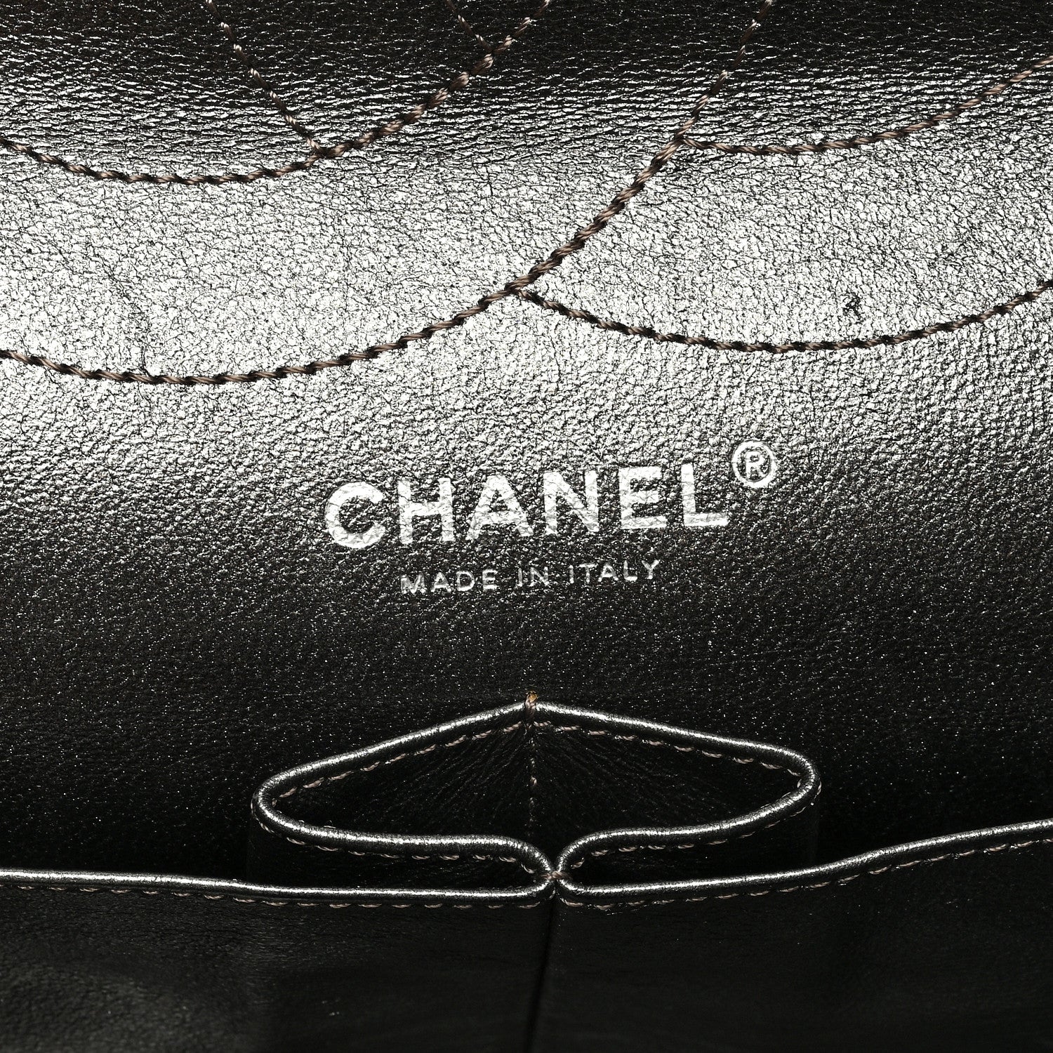 Chanel Metallic Aged Calfskin Quilted 2.55 Reissue 228 Flap Pewter 6 of 10