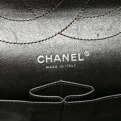 Chanel Metallic Aged Calfskin Quilted 2.55 Reissue 228 Flap Pewter 6 of 10
