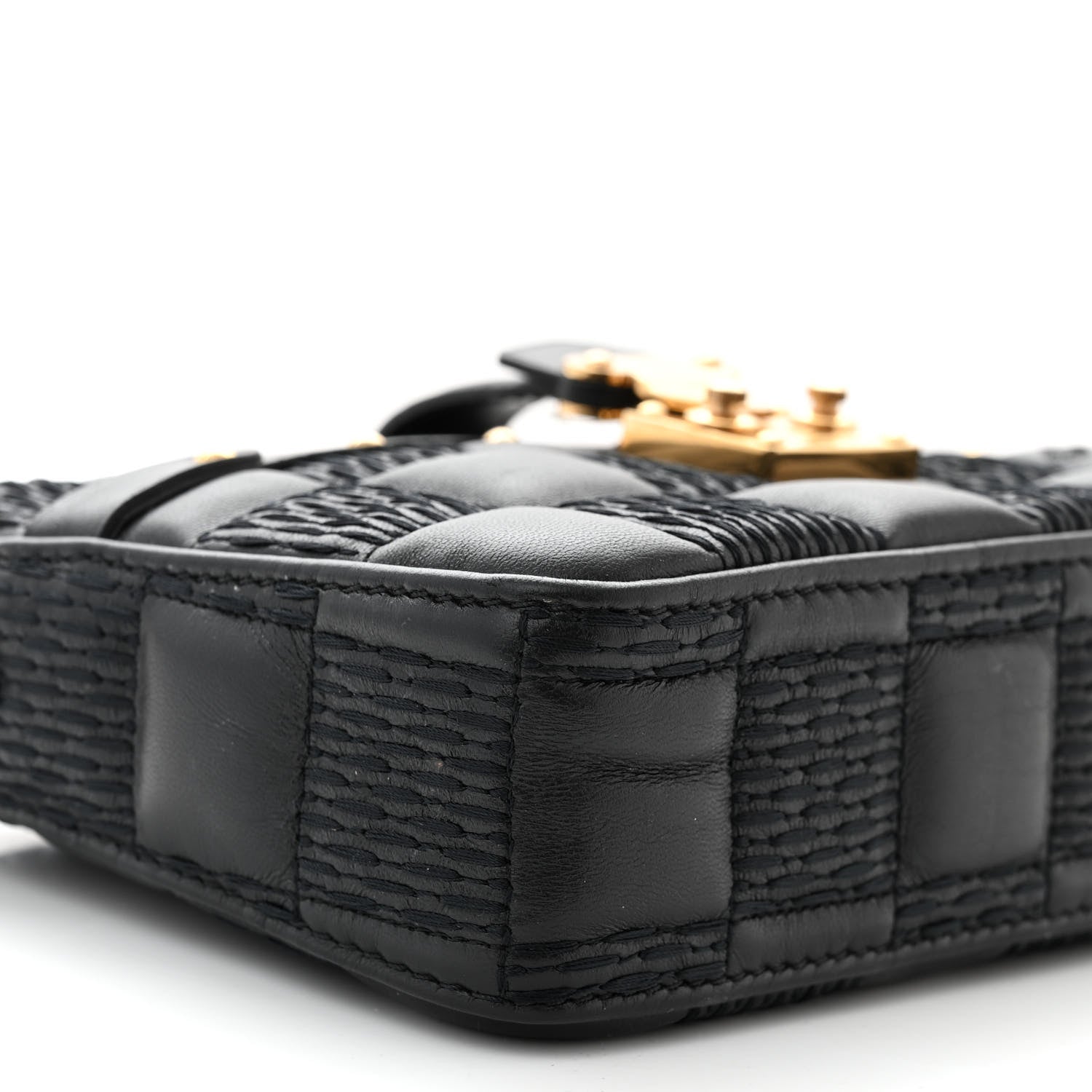 Louis Vuitton LOUIS VUITTON Damier Quilt Lambskin Troca Pochette Black 8 of 10