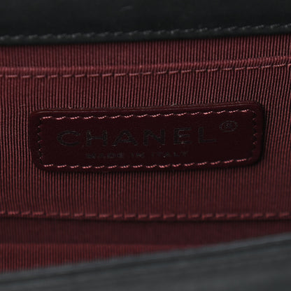 Chanel Iridescent Calfskin Marble Plexiglass Horizontal Boy Brick Flap Dark Khaki 5 of 9