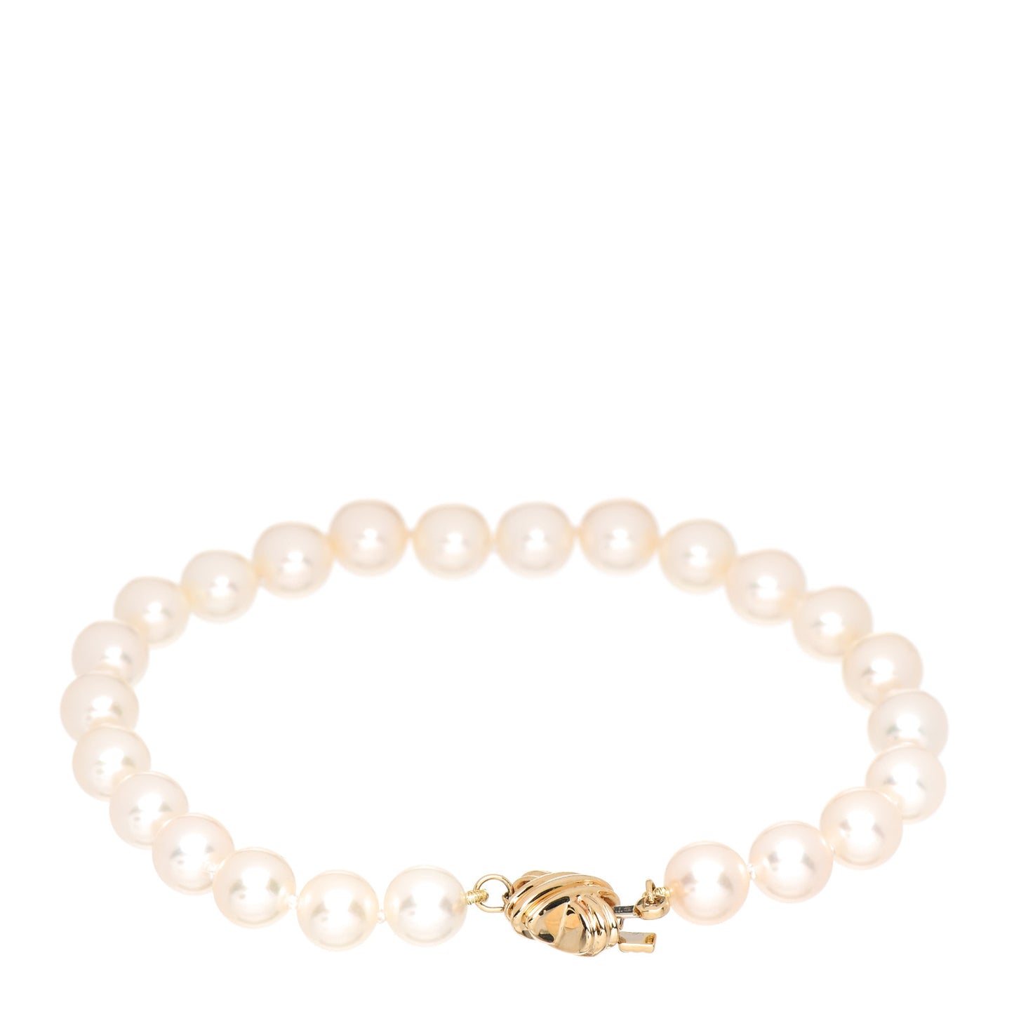 18K Yellow Gold Pearl 7mm Signature Pearls Bracelet
