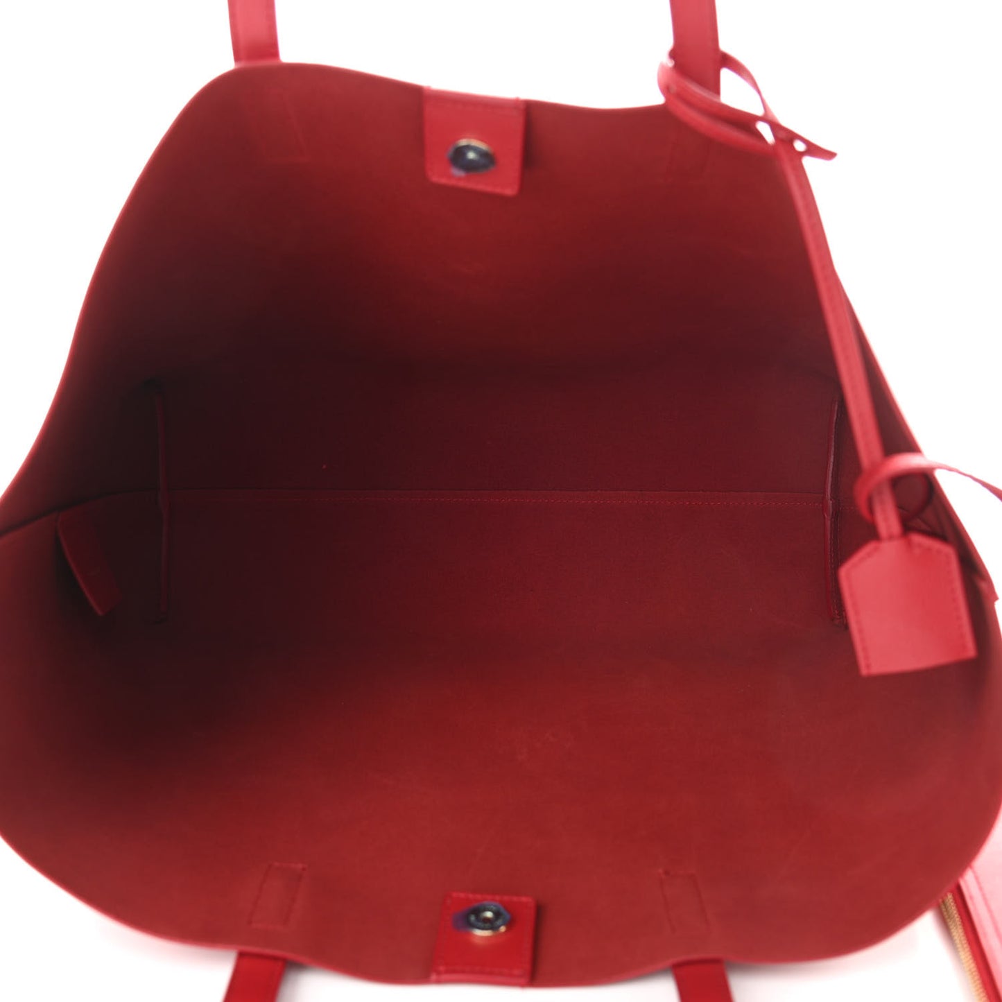 Calfskin Large Shopping Tote Rouge Eros