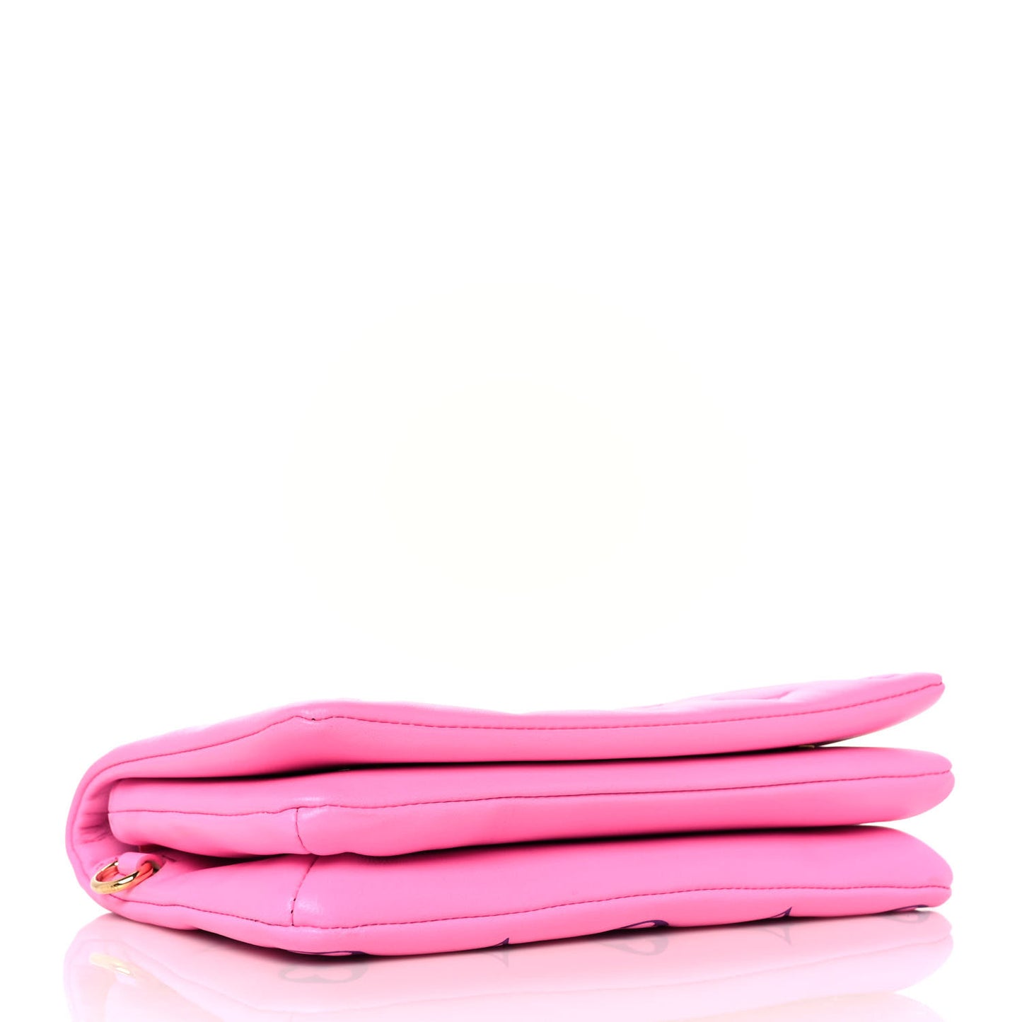 Lambskin Embossed Monogram Vuittamins Pochette Coussin Rose Violet