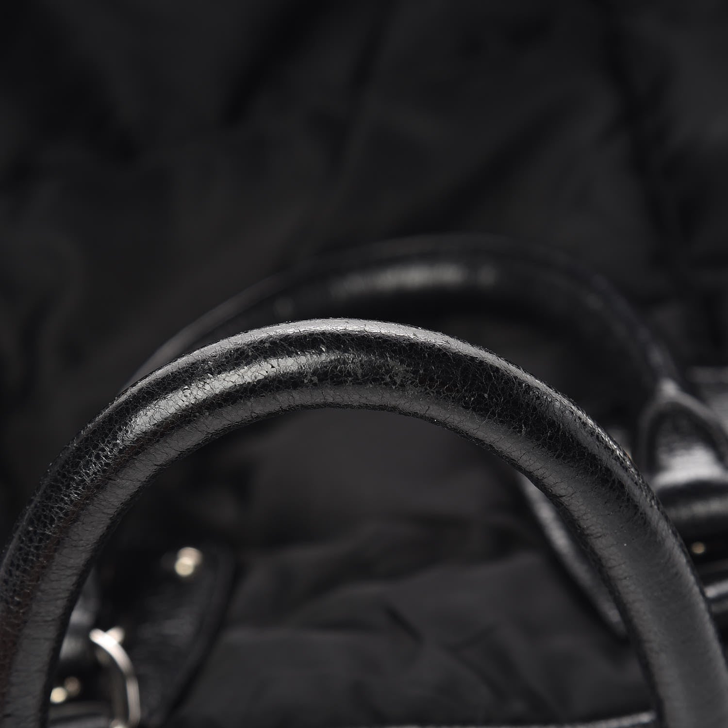 Prada Tessuto Nylon Cervo Lux Dome Satchel Black 11 of 18