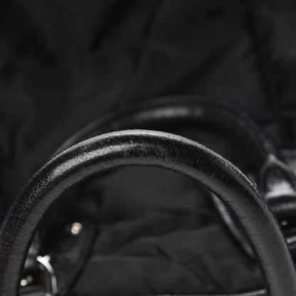 Prada Tessuto Nylon Cervo Lux Dome Satchel Black 11 of 18