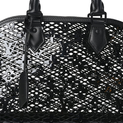 Louis Vuitton Patent Calfskin Laced Monogram Alma PM Black 11 of 14