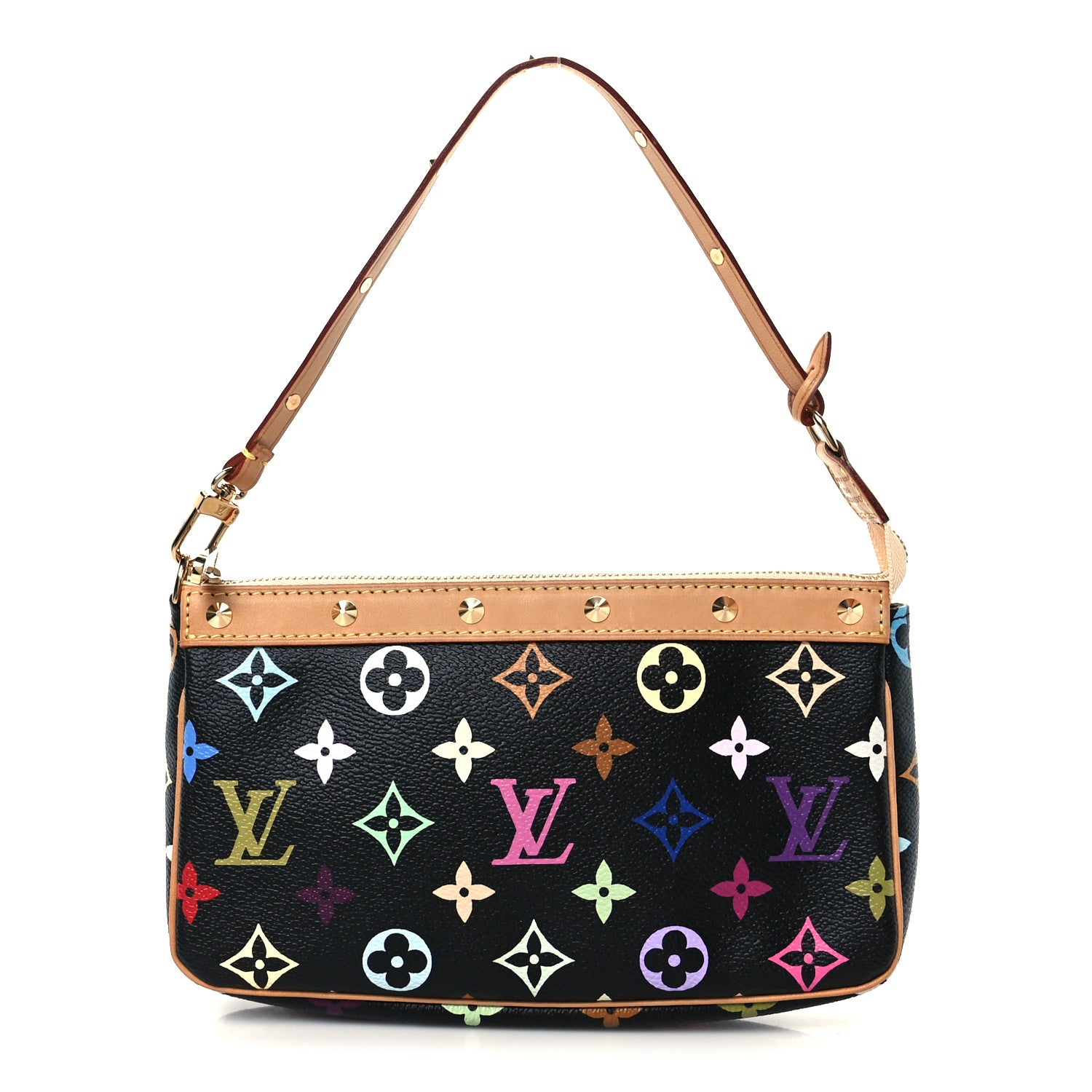 Louis Vuitton Monogram Multicolor Pochette Accessories Black 1 of 21