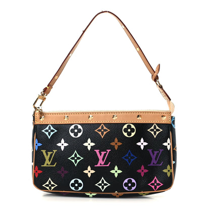 Louis Vuitton Monogram Multicolor Pochette Accessories Black 1 of 21