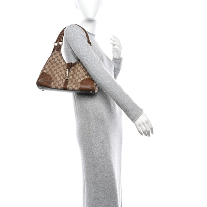 Gucci Monogram Calfskin Large Bardot Shoulder Bag Brown 3 of 17