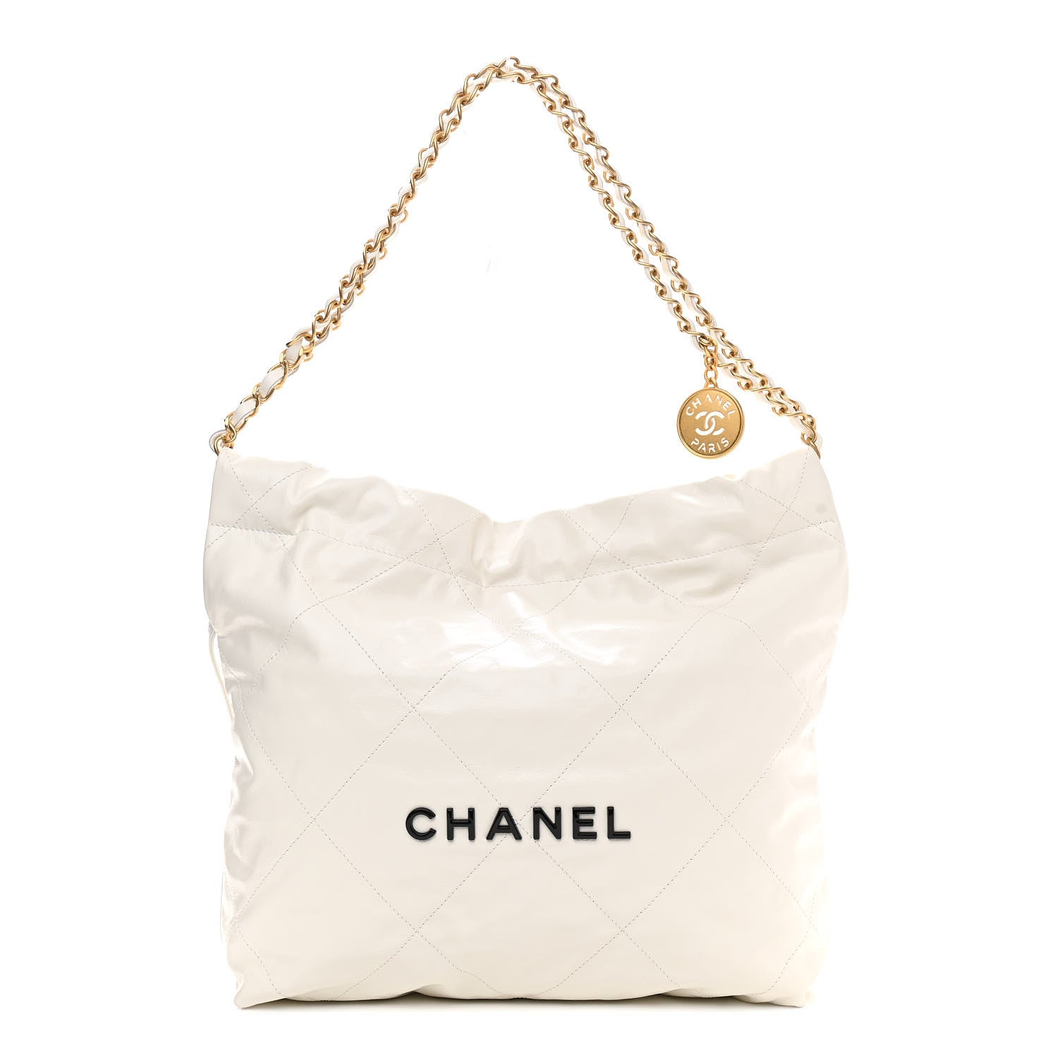 Chanel Calfskin Quilted Small Chanel 22 White 3 of 11