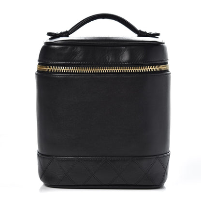 Chanel Lambskin Vanity Cosmetic Case Black 1 of 8