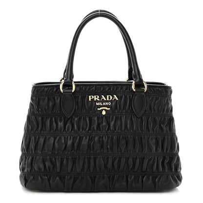 Prada Nappa Gaufre Tote Black 1 of 9