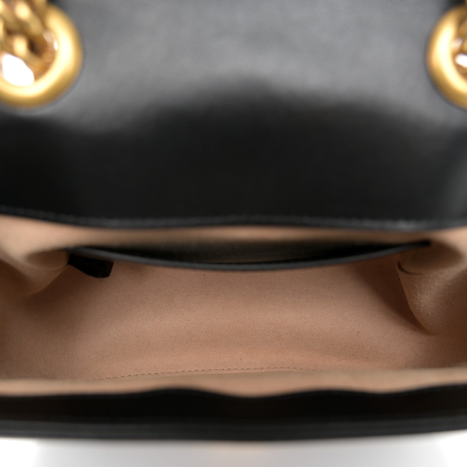Gucci Calfskin Matelasse Mini GG Marmont Square Shoulder Bag Black 5 of 10