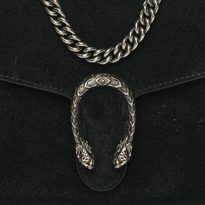 Gucci Suede Mini Dionysus Chain Wallet Black 10 of 12