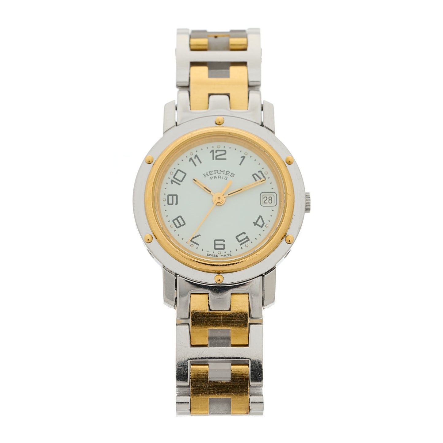 Stainless Steel 24mm Clipper Quartz Watch Gold