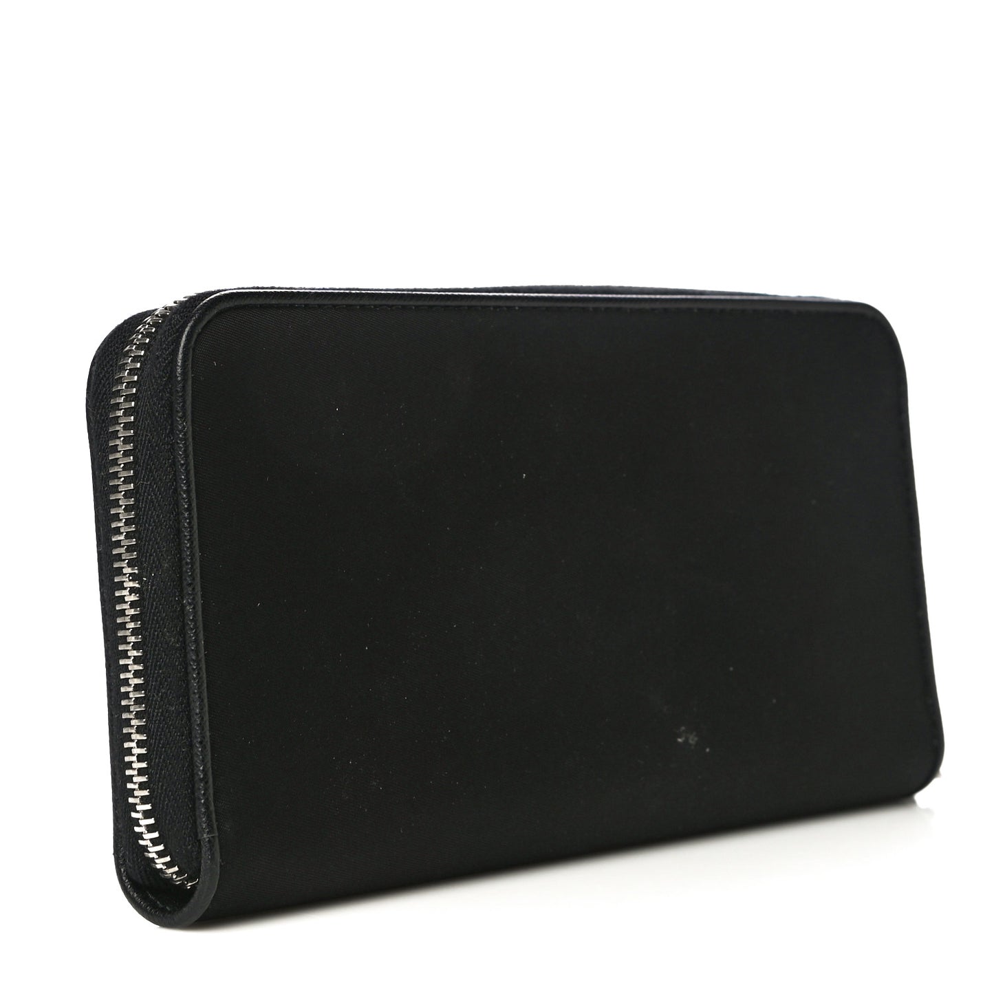 Tessuto Nylon Zip Around Wallet Black