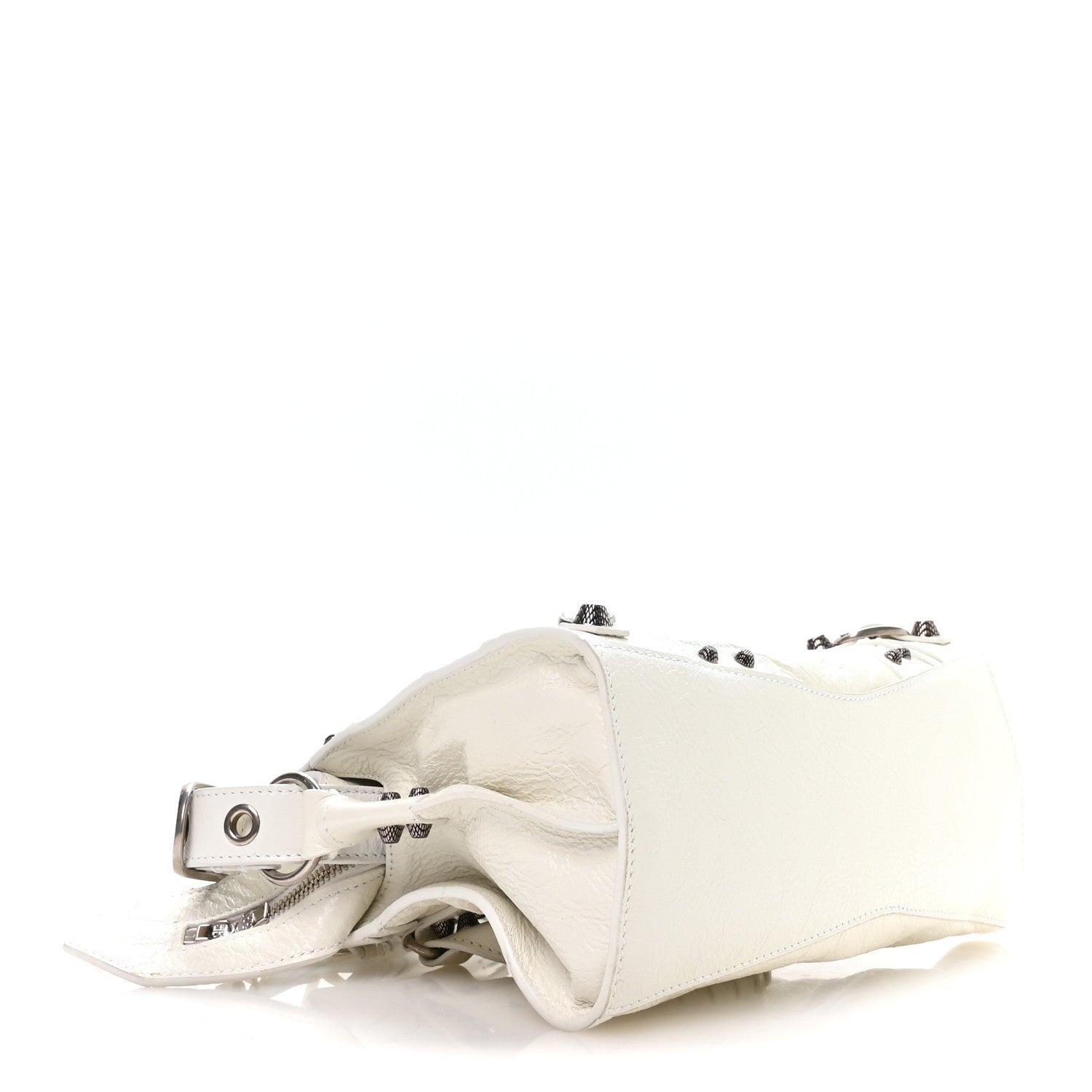 Balenciaga Agneau Arena Neo Cagole Handbag XS Optic White 1825106