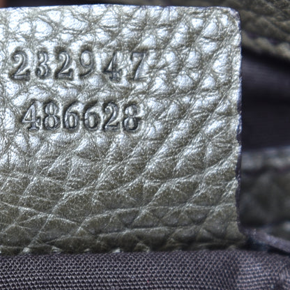 Gucci Monogram Medium Bamboo Bar Tote Olive 7 of 12