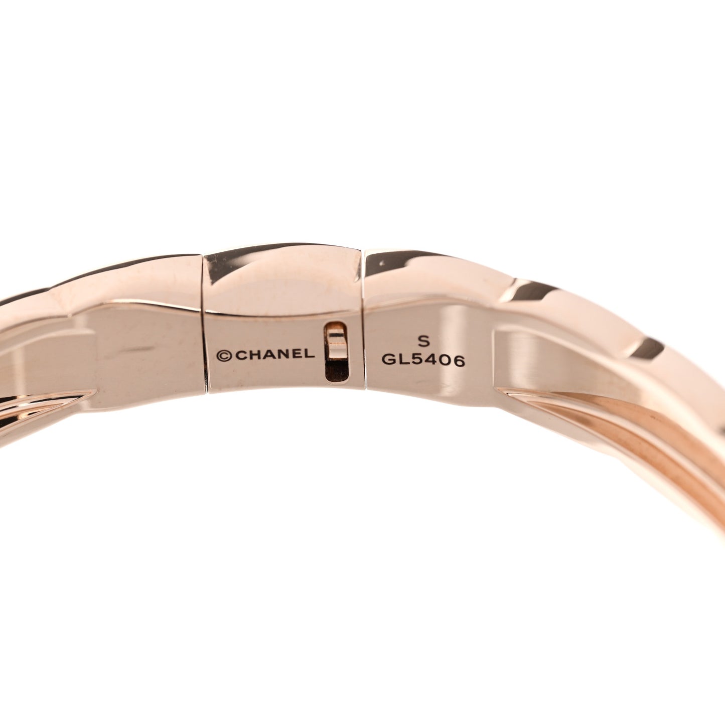 18K Beige Gold Diamond .56ctw Coco Crush Bracelet S
