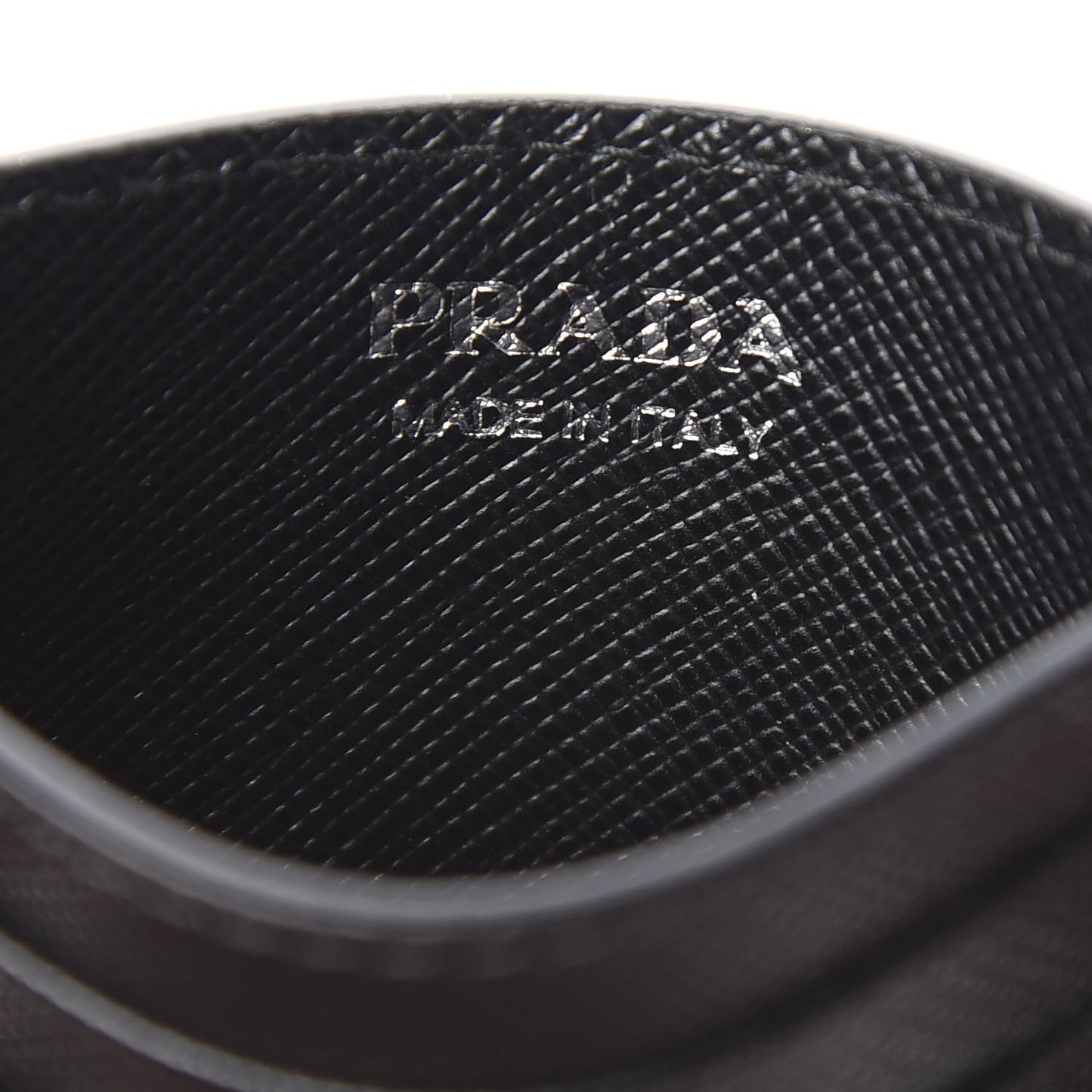 Saffiano Smalto Card Holder Black