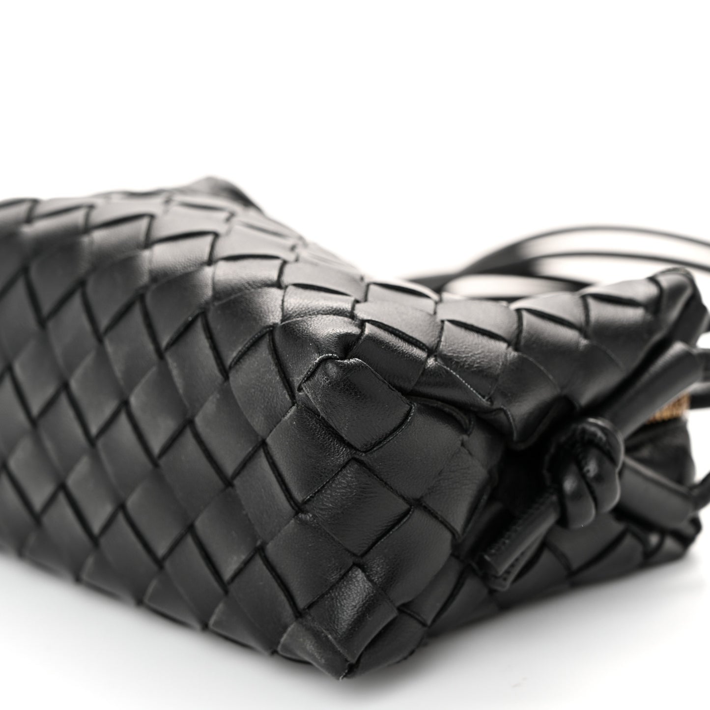 Nappa Intrecciato Mini Loop Camera Bag Black
