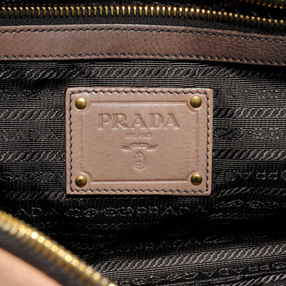 Prada Glace Calfskin Dome Satchel Fumo Sfumato 7 of 9