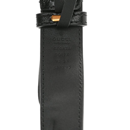 Gucci Azalea Calfskin Matelasse Diagonal Torchon GG Marmont Belt Bag 95 38 Black Romantic Cerise 7 of 11