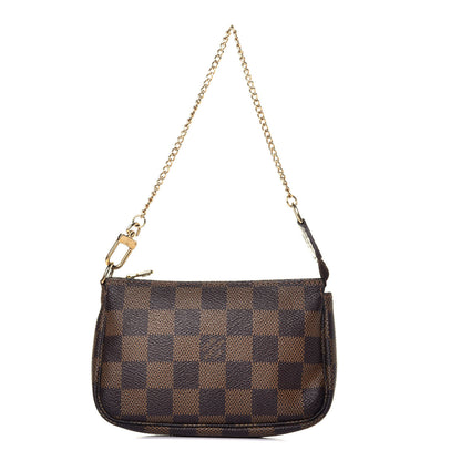 Louis Vuitton Damier Ebene Mini Pochette Accessories 1 of 8