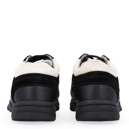 Chanel Mesh Suede Grained Calfskin Womens CC Sneakers 36 Black White 6 of 11