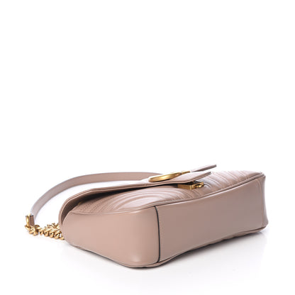 Gucci Calfskin Matelasse Small GG Marmont Shoulder Bag Porcelain Rose 3 of 7