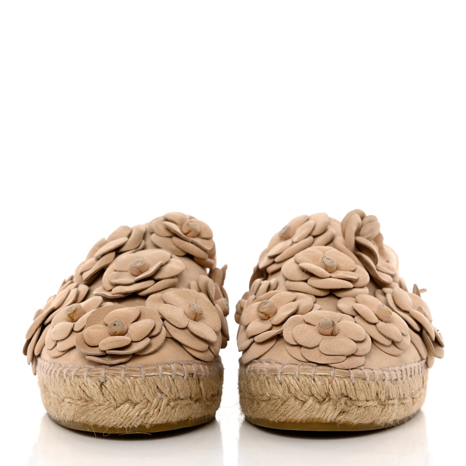 Chanel Suede Camellia CC Espadrilles 40 Pink 2 of 12