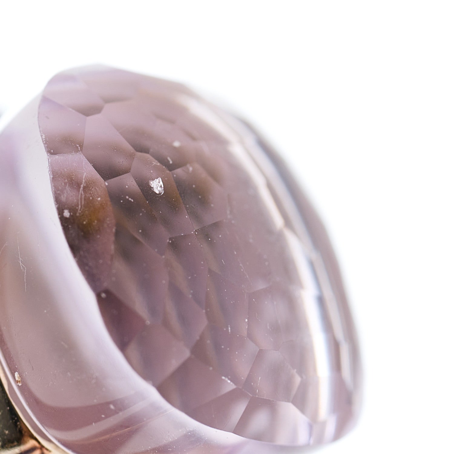 Pomellato 18K Rose Gold Amethyst Classic Nudo Earrings 4 of 4
