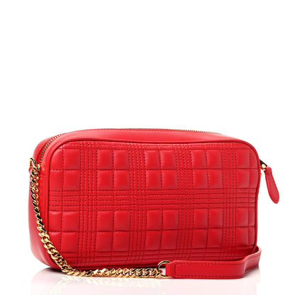 Burberry Lambskin Quilted Camera Bag Bright Red 2 of 4