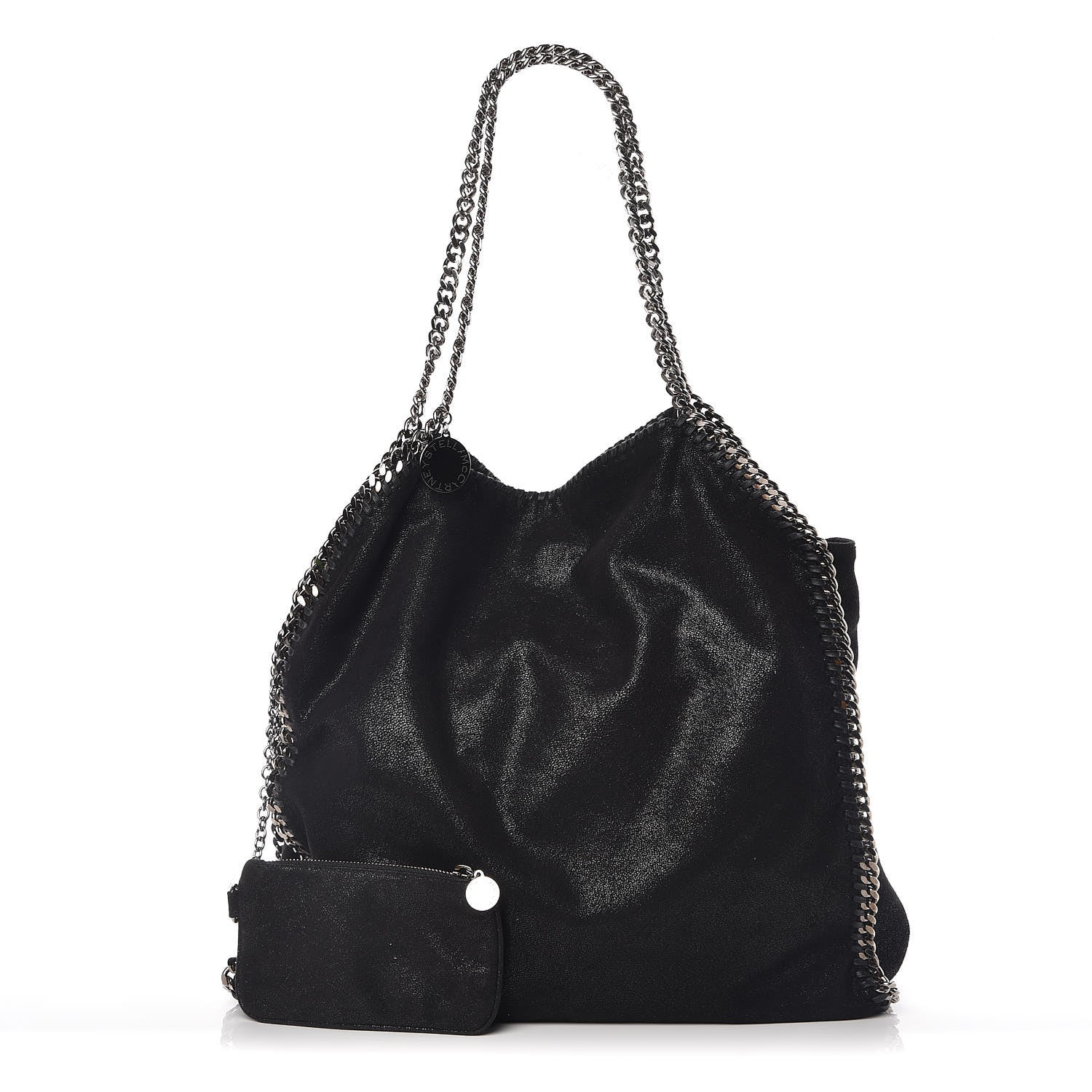 Stella McCartney Shaggy Deer Big Falabella Tote Black 1 of 8