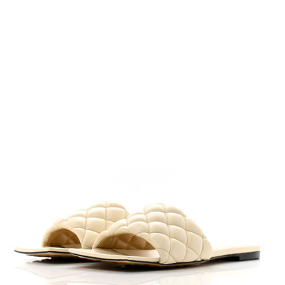 Bottega Veneta Nappa Matelasse Padded Flat Sandals 40.5 Sea Salt 4 of 8